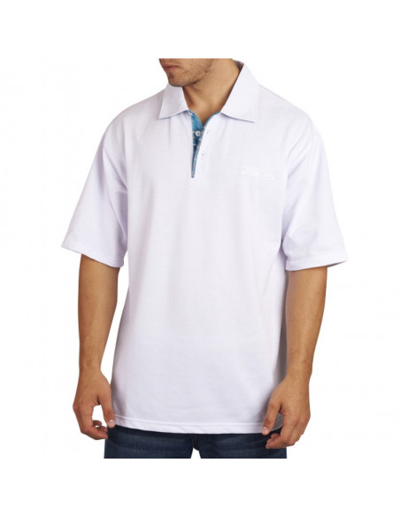 Townz Polo Shirt Plaid White