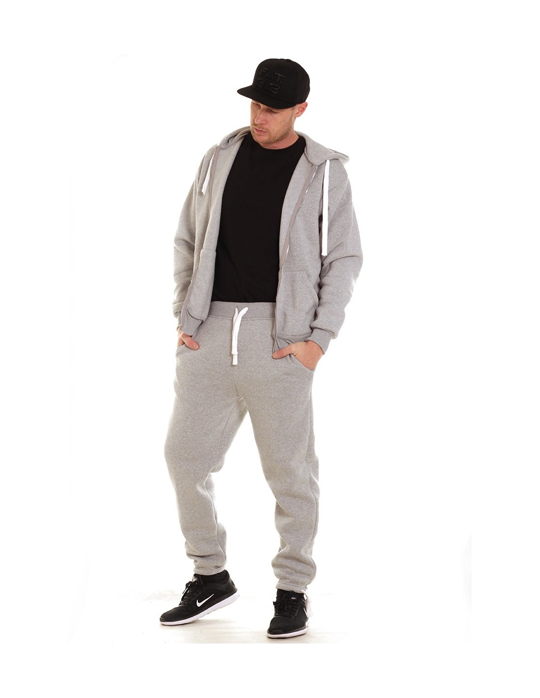 Access Solid Sweat Suit Light Grey - RudeCru.com