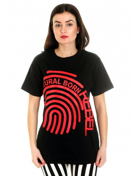 Rebels United Natural Born Rebel Fingerprint Tee