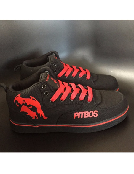 BrandDogLogo Shoes by Pitbos BlackNRed