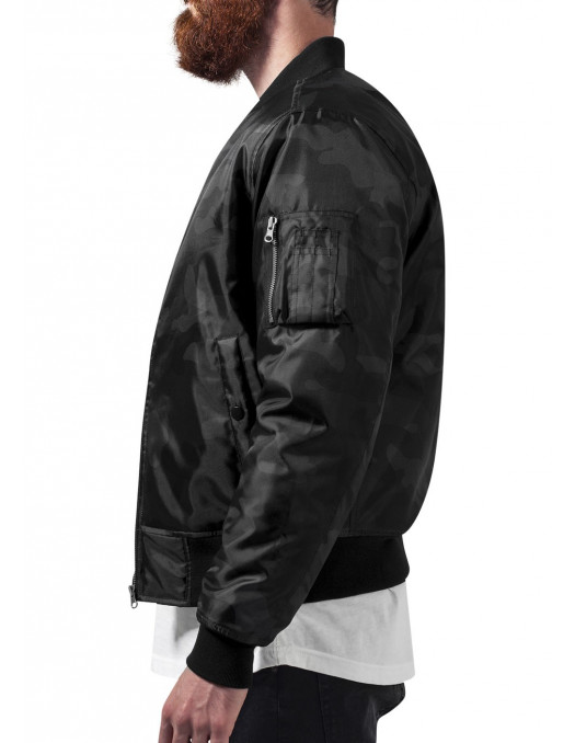 Camo Basic Bomber Jacket Dark Camo