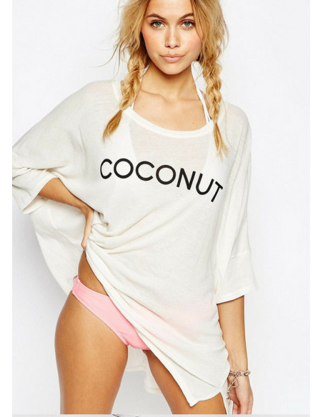 Coconut Top /Beach Wear White