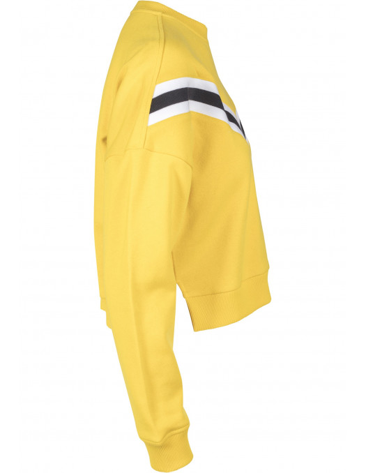 Inset Striped Crew Top Honey