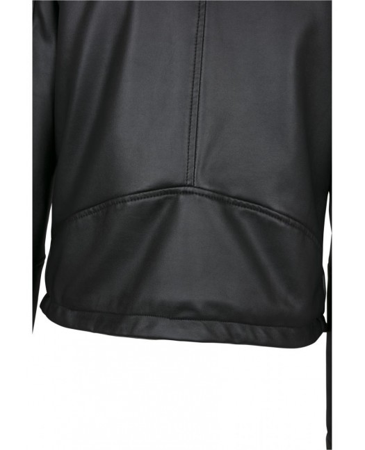 Biker Faux Leather Jacket Black