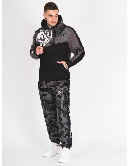 Amstaff Klicks Hoodie GreyNBlack