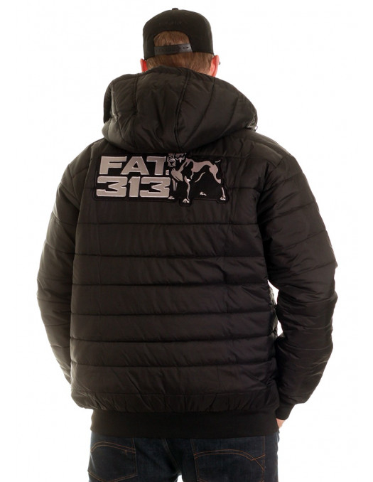 FAT313 Dog Bubble Winter Jacket Black