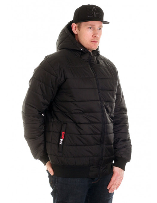 FAT313 Dog Bubble Winter Jacket Black