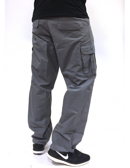 BSAT Combat Cargo Pants Grey Baggy Fit