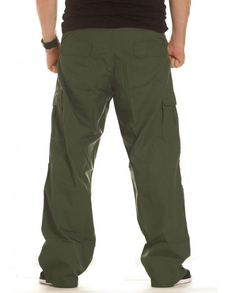 BSAT Combat Cargo Pants Dark Olive Baggy fit