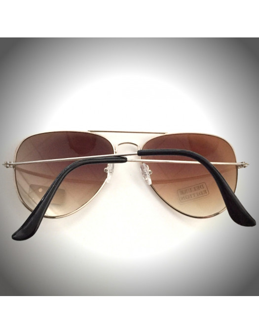 Air Force Sunglasses DeLuxe Edition Silver/Brown