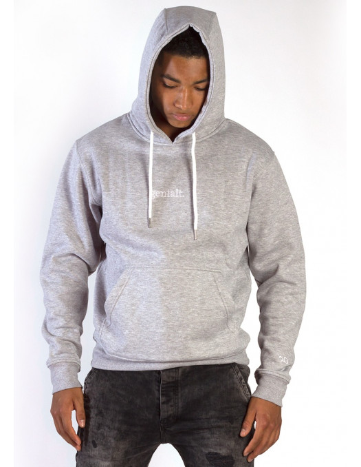 genialt. Hoodie BrandLogo Heather Grey