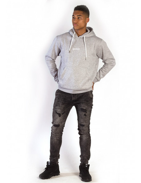 genialt. Hoodie BrandLogo Heather Grey