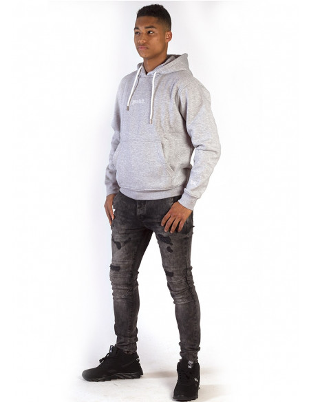 genialt. Hoodie BrandLogo Heather Grey