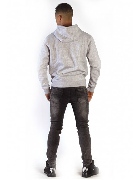 genialt. Hoodie BrandLogo Heather Grey