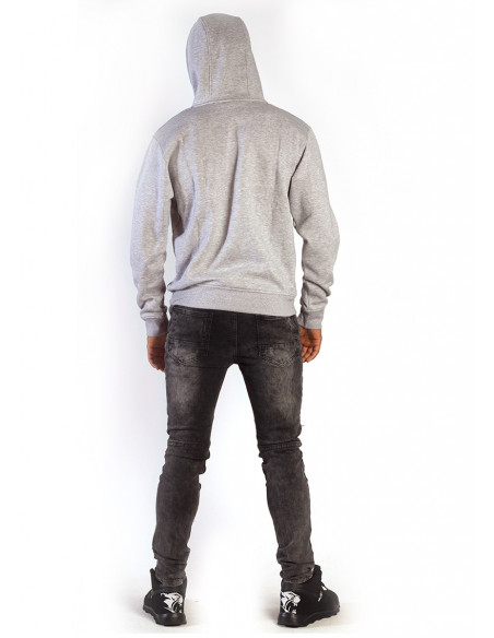 genialt. Hoodie BrandLogo Heather Grey
