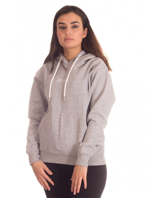 genialt. Hoodie BrandLogo Heather Grey