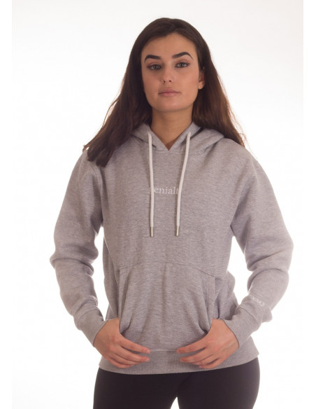 genialt. Hoodie BrandLogo Heather Grey