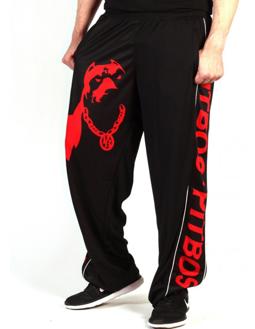 Pitbos Mesh Pants Dog Logo Red