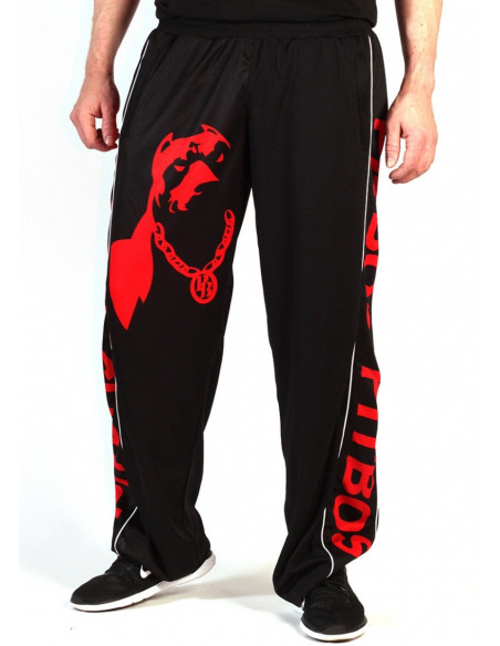 Pitbos Mesh Pants Dog Logo Red