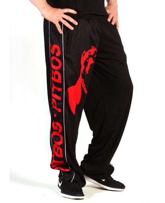 Pitbos Mesh Pants Dog Logo Red