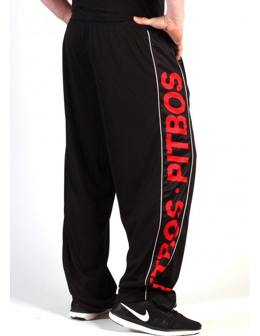 Pitbos Mesh Logo Pants Black