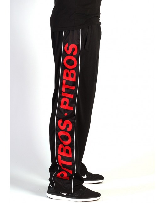 Pitbos Mesh Logo Pants Black