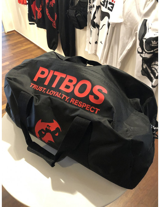 Pitbos Sportsbag Black & Red