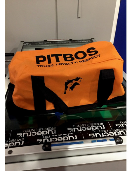Pitbos Sportsbag OrangeNBlack