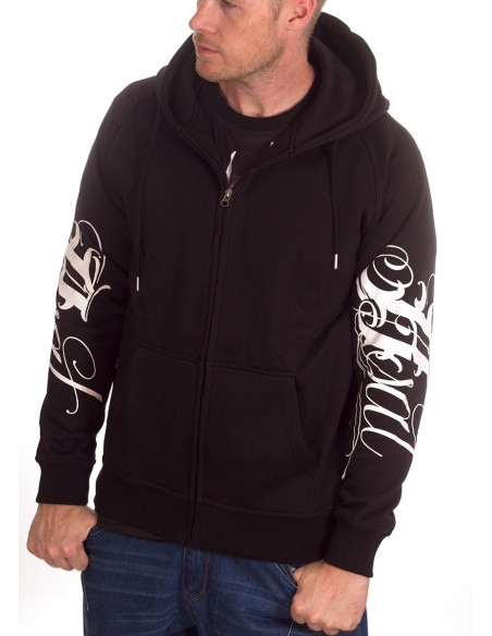 BSAT Art Script Hoodie Black