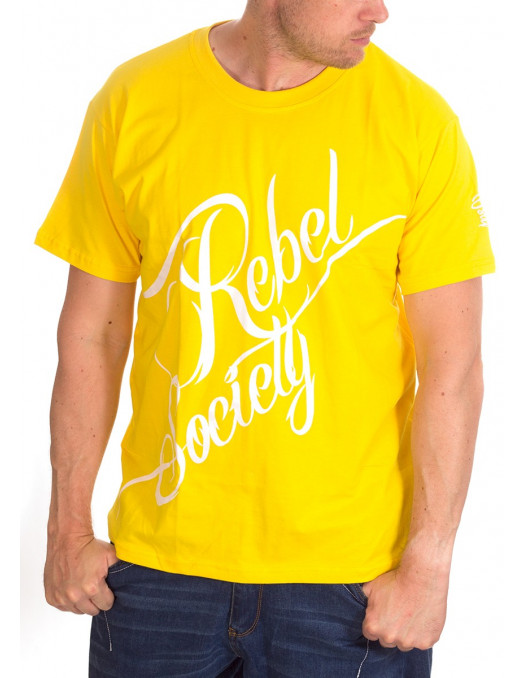 BSAT Rebel Society T-Shirt YellowNWhitee