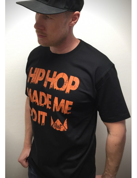 HipHop made me do it T-Shirt BLackNOrange by BSAT