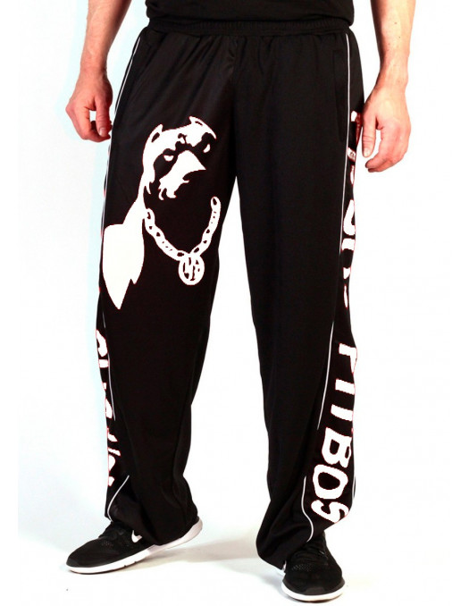 Pitbos Mesh Pants Dog Logo White