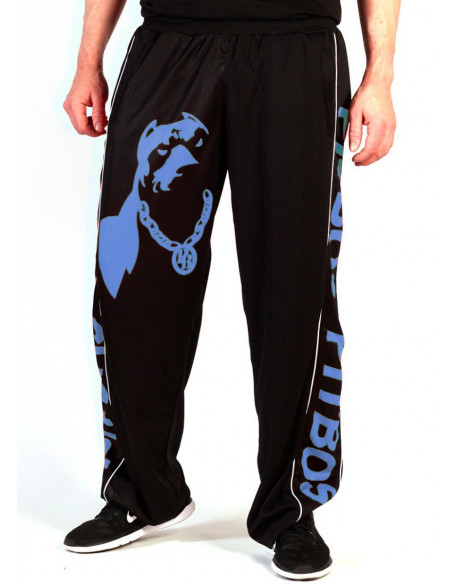 Pitbos Mesh Pants Dog Logo Blue