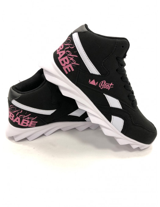 RebelBabe Shoes BlackNPink by BSAT