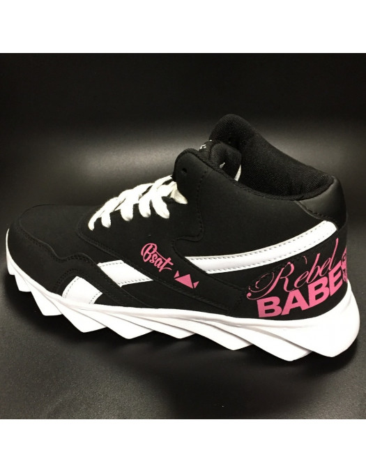 RebelBabe Shoes BlackNPink by BSAT