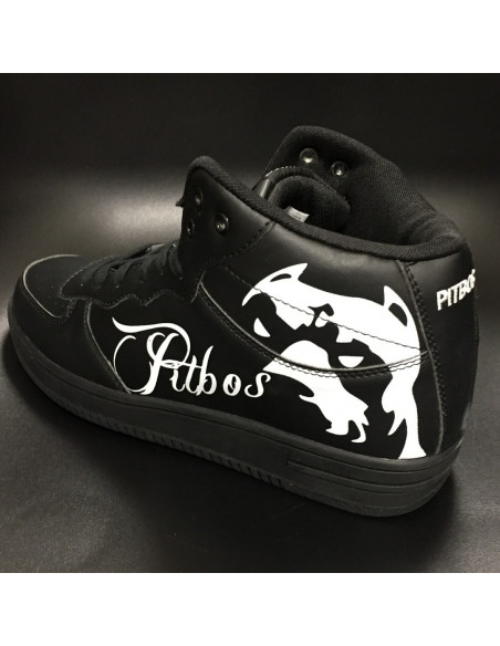 Pitbos Dog Street Sneakers BlackNWhite
