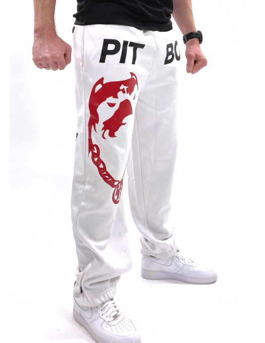 Pitbos Respect & Loyalty Sweatpants WhiteNBlack