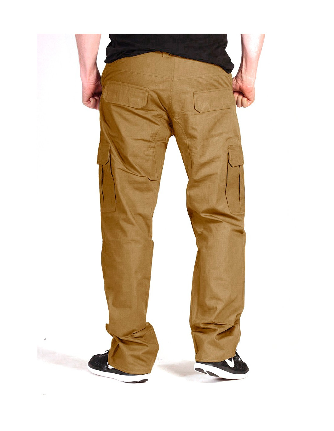 BSAT Regular Fit Cargo Bukser Dark Khaki