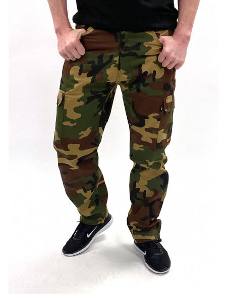 BSAT Regular Fit Woodland Cargo Pants