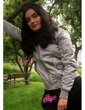 Urban Satin Bomber Jacket...