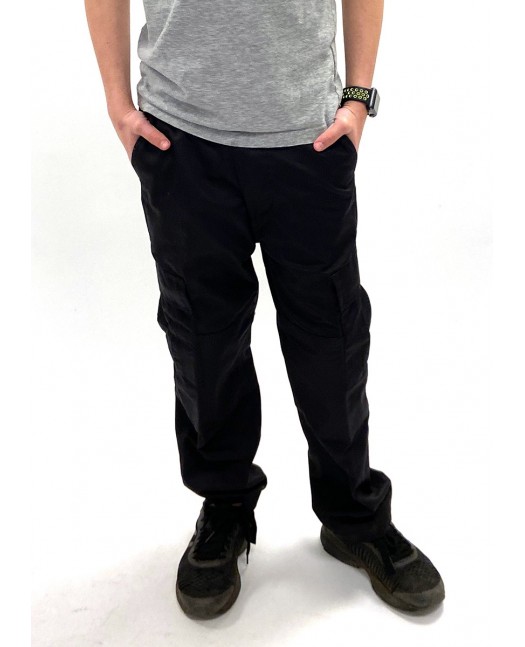 Kids Cargo Pants Black