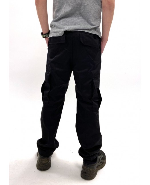 Kids Cargo Pants Black