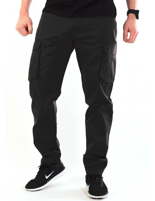 politiker Uoverensstemmelse tyngdekraft BSAT Tapered Fit Cargo Pants Black