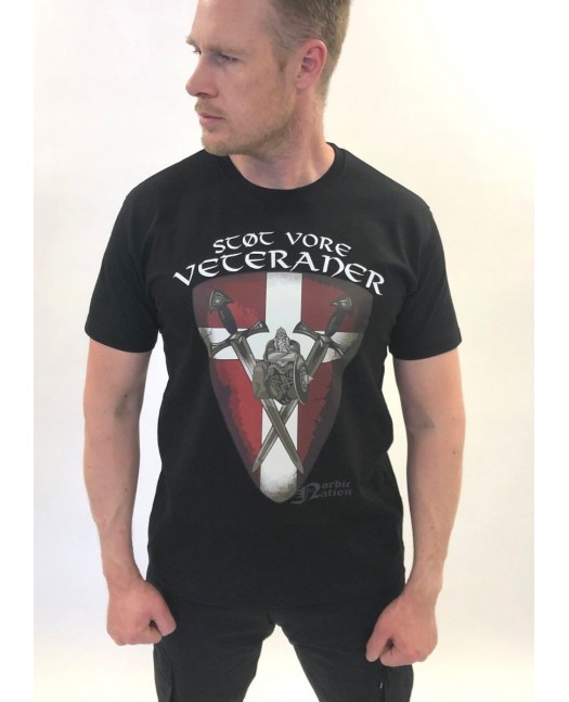 Støt vore Veteraner T-Shirt Front...
