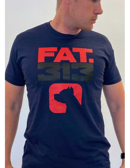 FAT313 Logo Dog T-Shirt Navy
