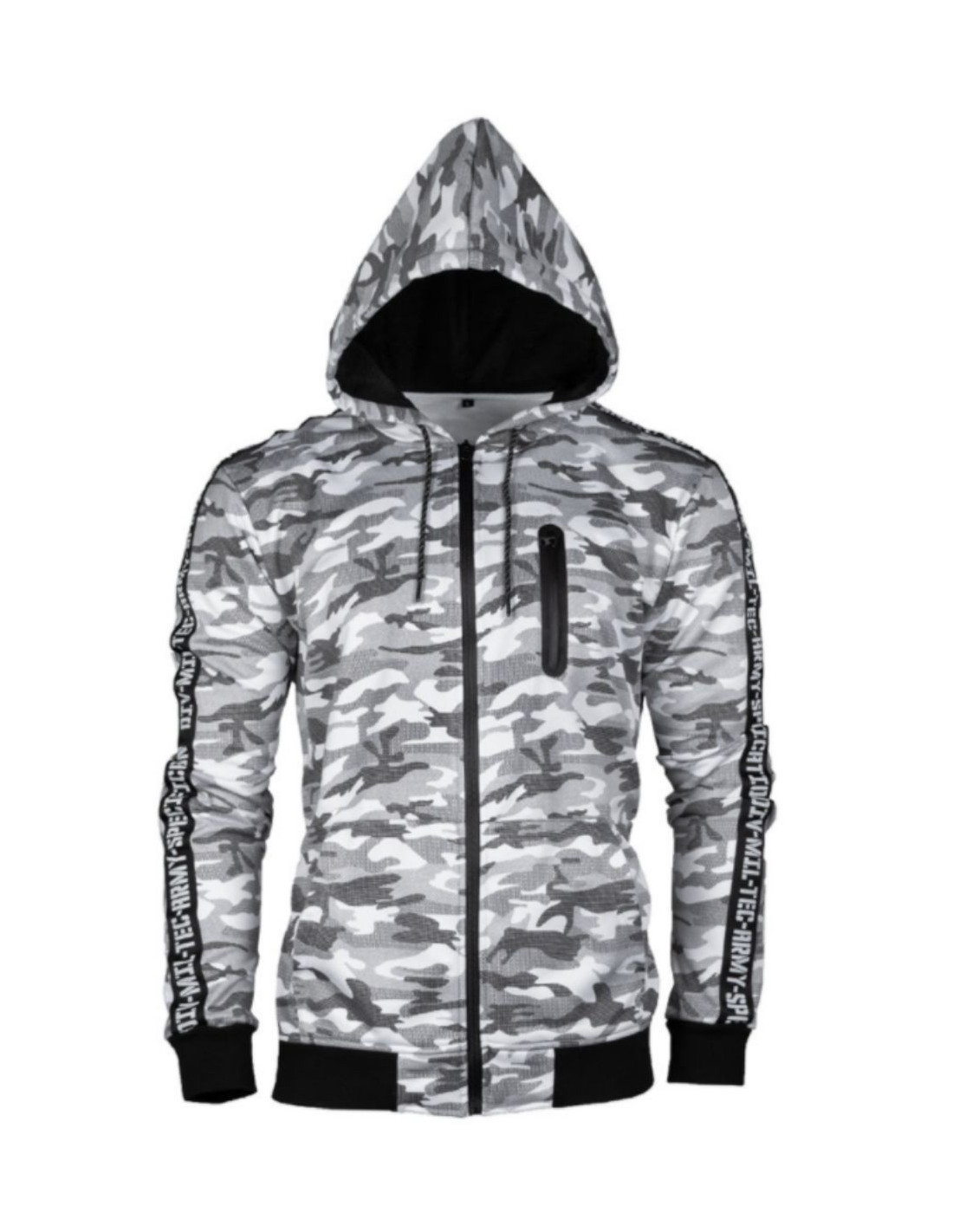 TechWear Track Jacket Urban Camo Hooded