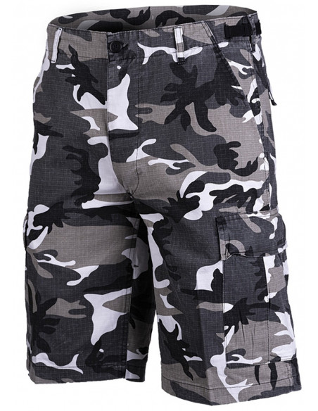 Techwear RipStop shorts Washed Urban Camo