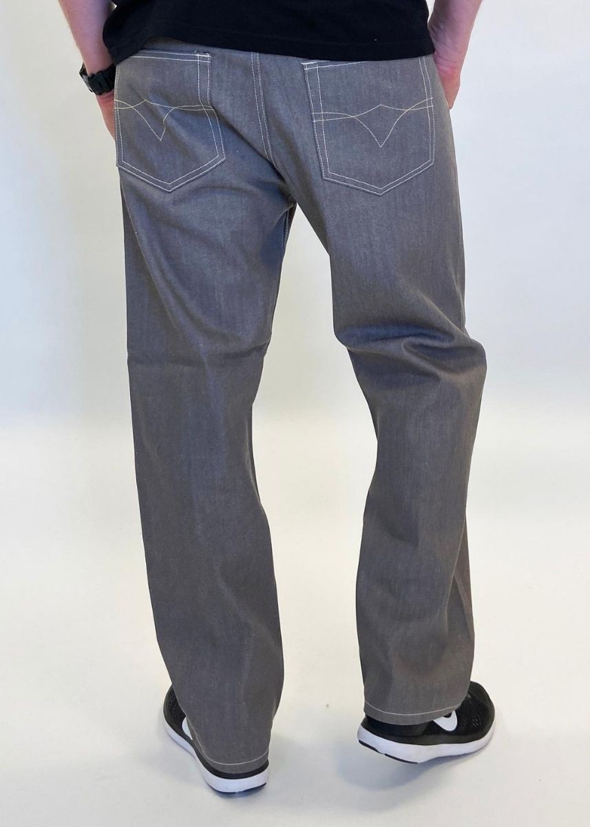 Classic Denim Jeans Grey Baggy