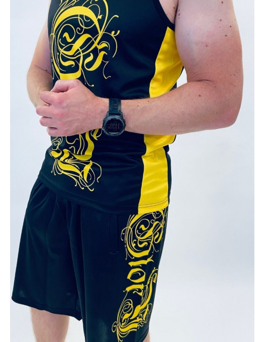 Glory Mesh Tank Top BlackNYellow by BSAT