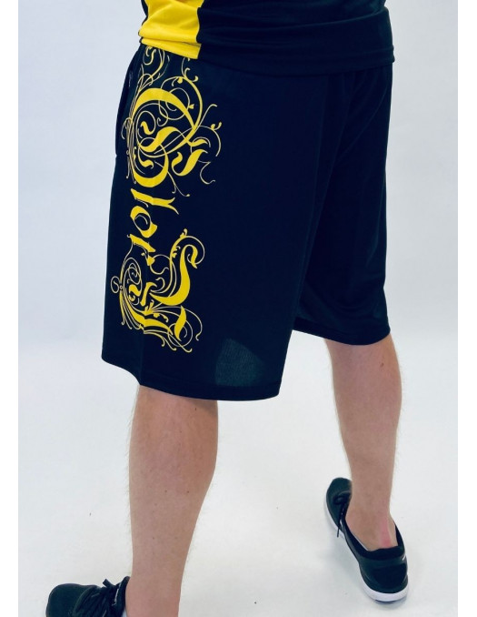 Glory Mesh Shorts BlackNYellow by BSAT